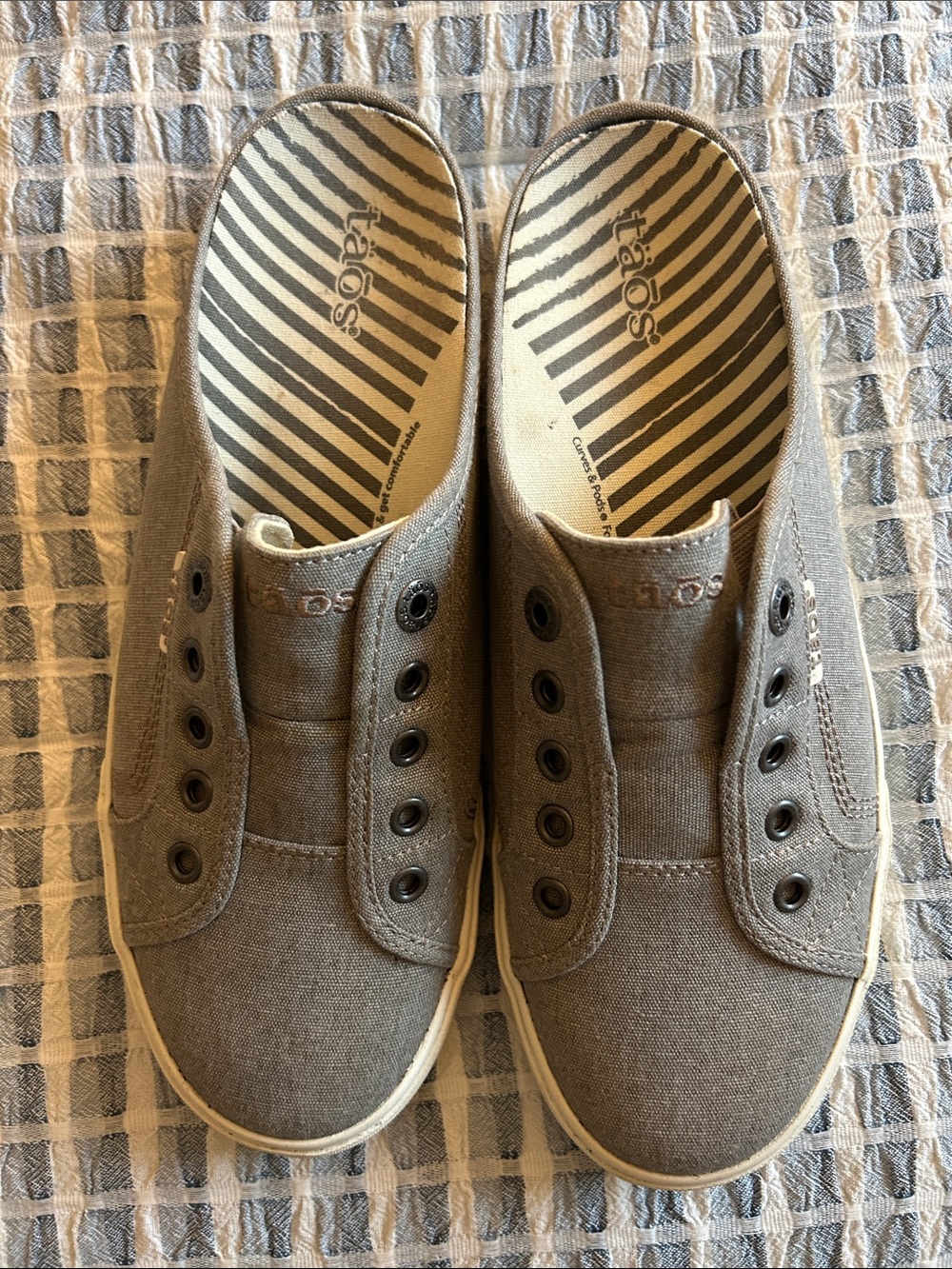 Taos slip on sneakers . Like new